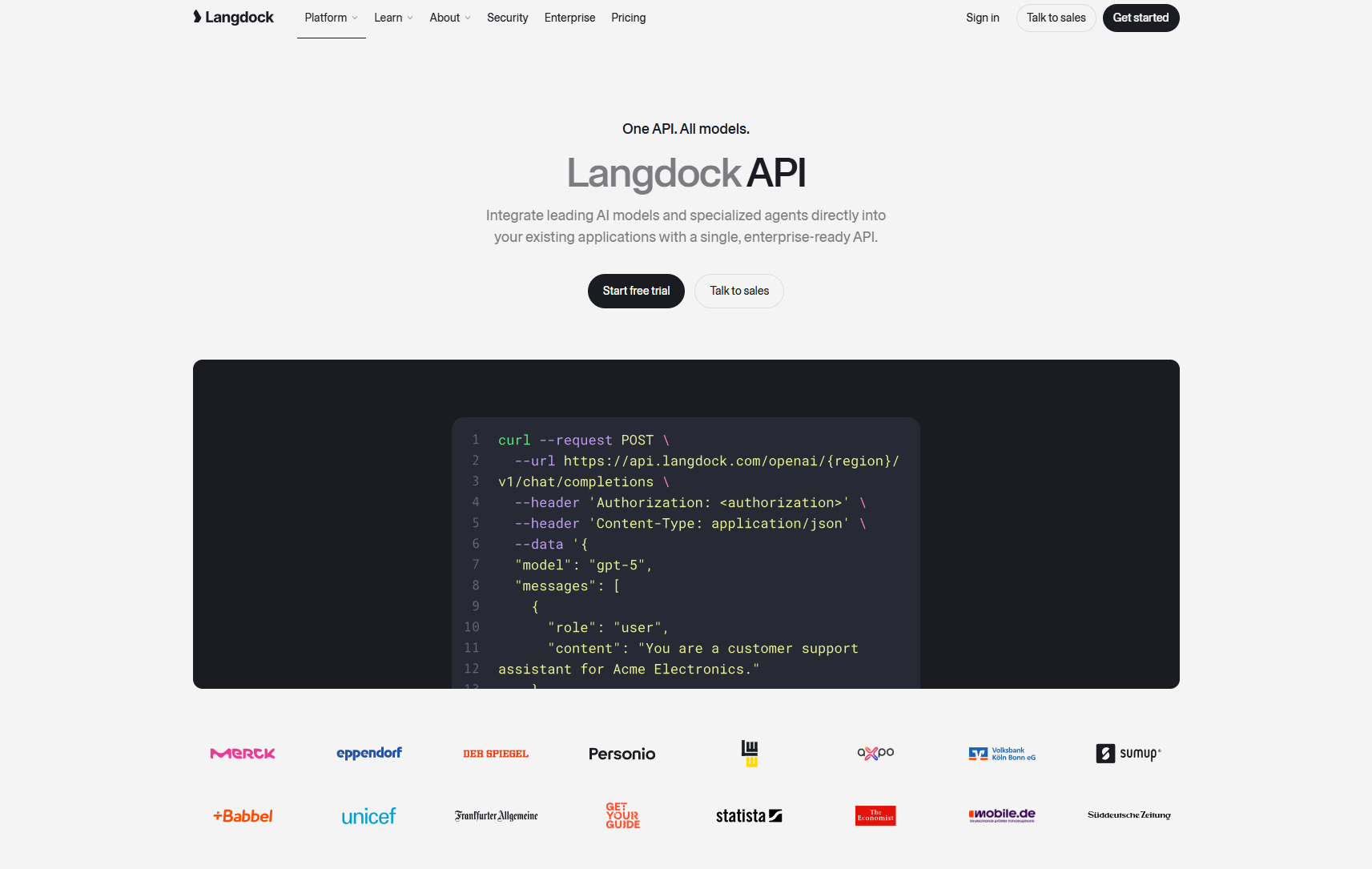 Langdock Platform